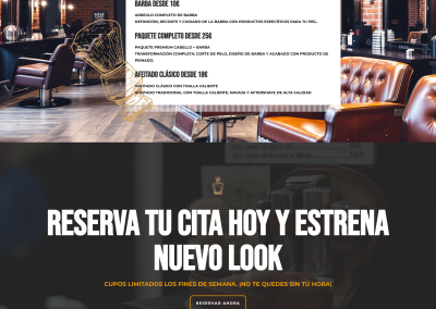 Landing Barbería Moderna