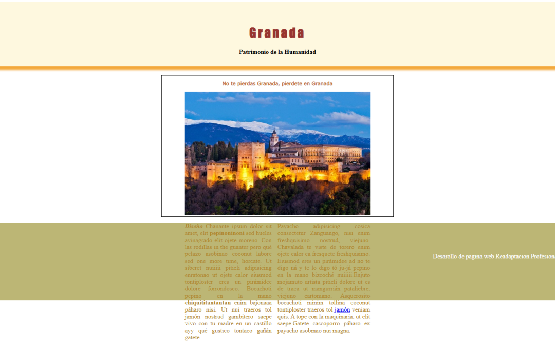 Practica Desarrollo Web Granada